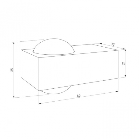 Уличный настенный светильник Elektrostandard Lenses 35191/W