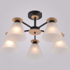 Люстра на штанге Reluce 01625-1 01625-0.3-05 BK+WOOD