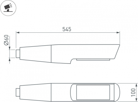 Уличный консольный светильник NOXT 052479