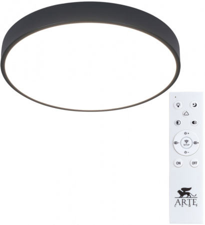 Потолочный светодиодный светильник Arte Lamp Arena A2661PL-1BK