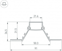 Профиль Arlight Sl-Comfort 052543