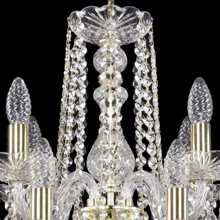Подвесная люстра Bohemia Ivele Crystal 1402 1402/8+4/160/2d/G