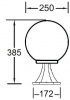 Наземный фонарь GLOBO S 88204S SB1 Bl
