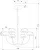 Люстра на штанге Eurosvet Fungo 50388 LED черный