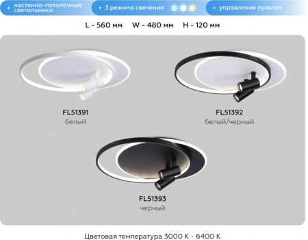 Настенно-потолочный светильник Comfort FL51391
