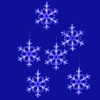 Гирлянда ULD-E1503-072/DTA BLUE IP20 SNOWFLAKES-3