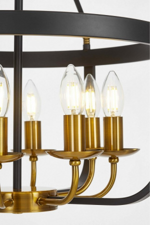 Подвесная люстра LUMINA DECO Berling LDP 8024-8 BK+MD