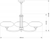 Потолочная люстра DECOR KLOSZ DEC-ZW-3(P)