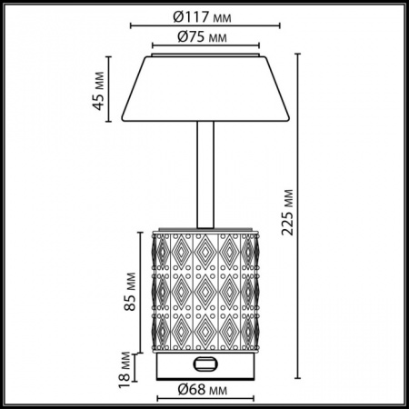 Настольная лампа Odeon Light EXCLUSIVE Lulu 5454/6TL