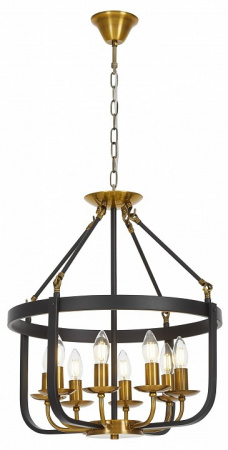 Подвесная люстра LUMINA DECO Berling LDP 8024-8 BK+MD