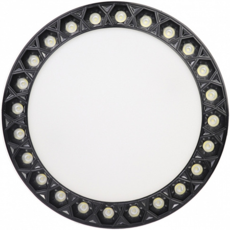 Потолочный светильник Mercury 5552-24W-D165-3/4K-WH+BK