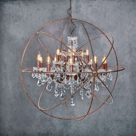 Подвесная люстра Foucaults Orb Crystal LOFT1897/15