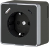 Розетка Werkel W5071735/ Розетка с заземлением, шторками и USB тип A+C Gallant (чёрный хром)